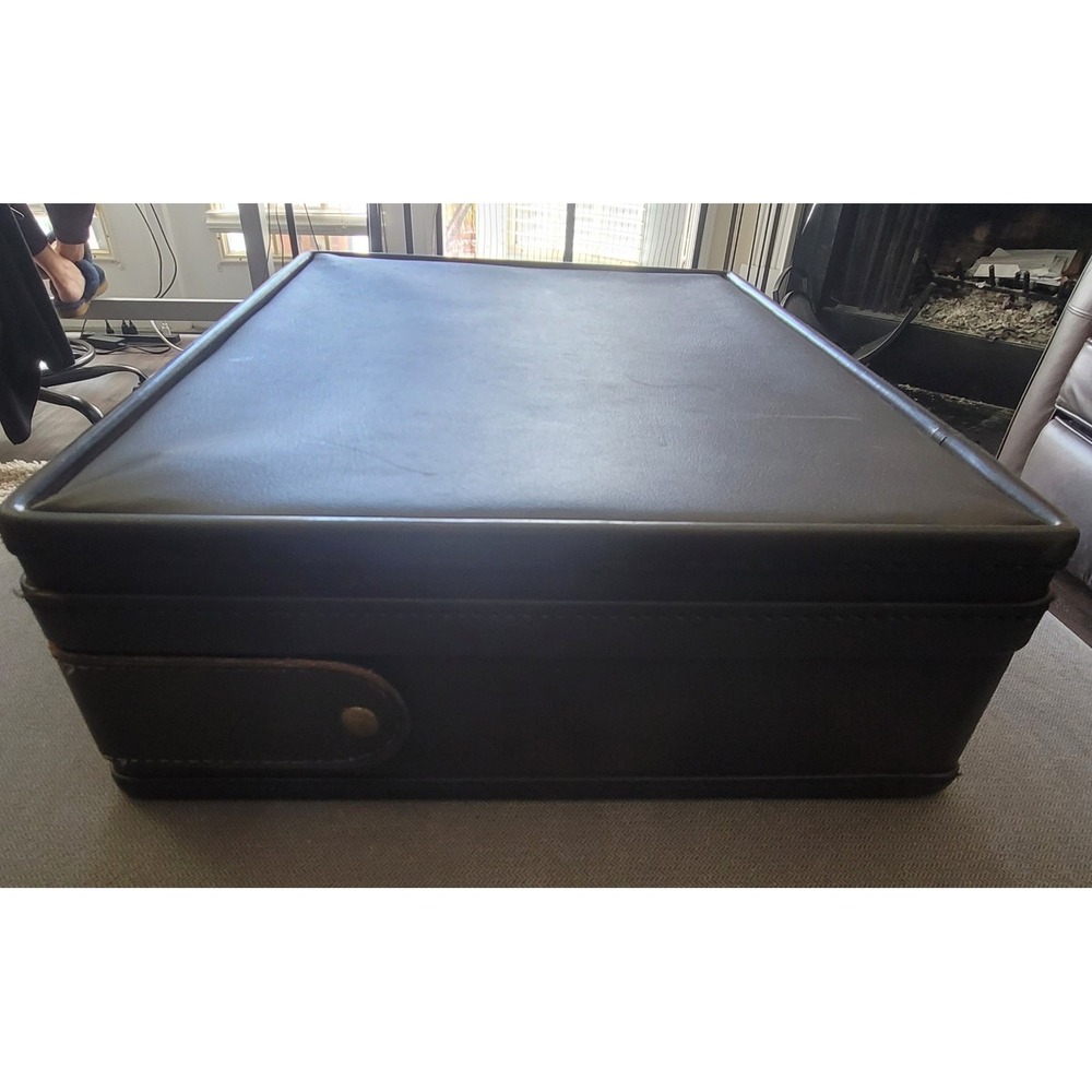 Vintage Hartmann Escort Vinyl‎ Attache Case Brown Briefcase 18 Inch - Picture 12 of 16